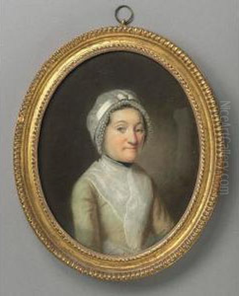 Portrait Of A Woman In A White Lace Cap: Miss Davis - view 1