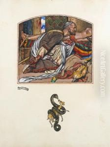 The Bloodthirsty Tribesman by John Byam Liston Shaw