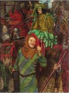 For He Cometh In With Vanity And
Departeth In Darkness, And His Name Shall Be Covered With Darkness by John Byam Liston Shaw
