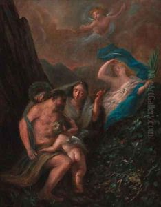 The Choice of Hercules by Ottmar, the Younger Elliger