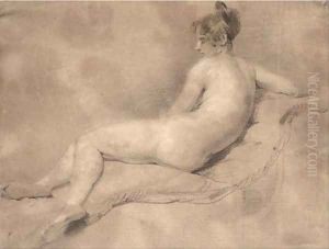 Reclining female nude by William Etty