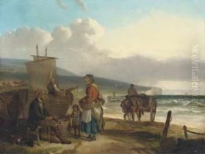 Fisherfolk On A Beach Fisherfolk On A Beach