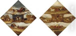 The Four Seasons, Spring And Summer; And Autumn And Winter by Charles Waller Shayer