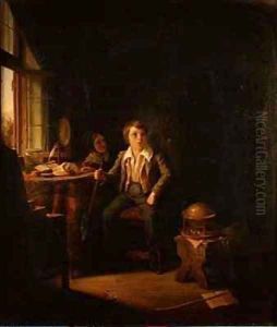His First Pipe by Karl Von Enhuber