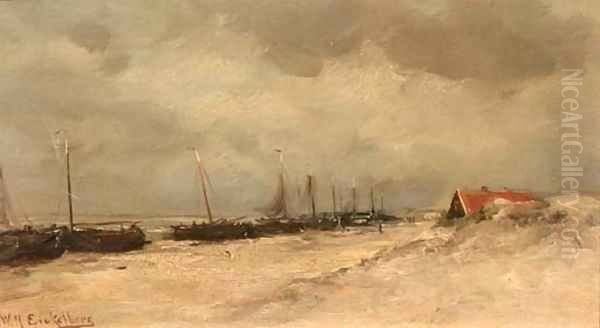 Boats on the beach - view 1
