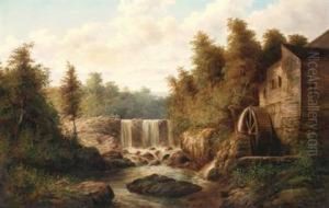 Landscape With Traveller And Old Mill