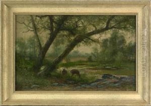 Landscape With Deer - view 1