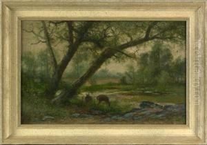 Landscape With Deer by Christopher H. Shearer