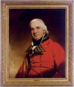 Portrait Of An Officer, Identified As Lieutenant-general St. Leger, In Uniform by Martin Archer Shee
