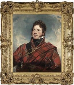 Portrait Of A Gentleman, Half Length, Wearing Tartan