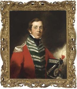 Portrait Of Captain Sir Charles 
Hastings Doyle, Half-length, In Theuniform Of The 24th Regiment Of Foot