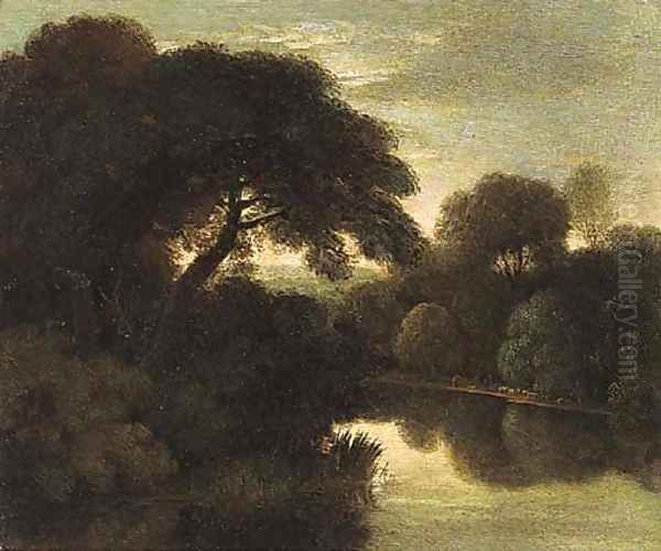 A wooded river landscape - view 1