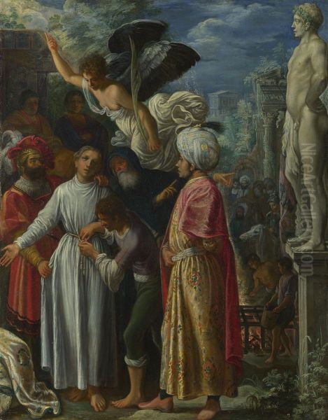 Saint Lawrence prepared for Martyrdom - view 1
