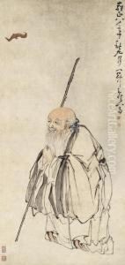 Blessed With Fortune And Longevity by Huang Shen