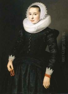 Portrait of a young lady by Nicolaes (Pickenoy) Eliasz