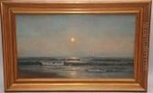 Sailboat/seascape by Warren W. Sheppard