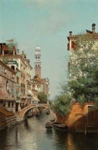 Canal Scene, Venice by Warren W. Sheppard