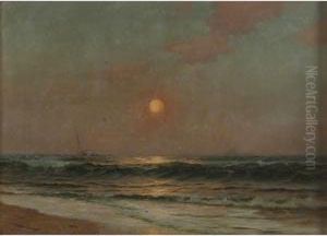 Sunset Over Water by Warren W. Sheppard