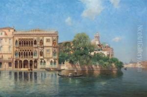 Gondola In Venice by Warren W. Sheppard