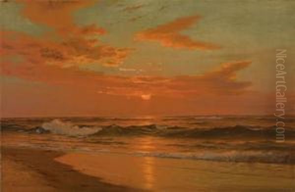 Luminous Coastal Sunset - view 1
