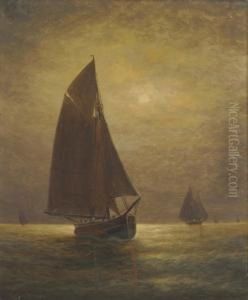 Fishing At Moonlite by Warren W. Sheppard