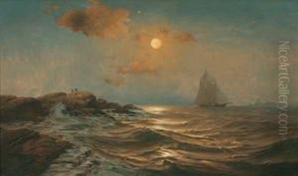 ''twilight Over The Isles Of Shoals'' - view 1