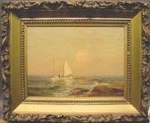 Sailing At Sunset by Warren W. Sheppard