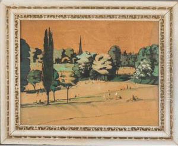 Hampstead View; Park Scene - view 1