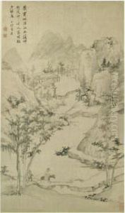 Landscape With Man On Horseback by Zha Shibiao