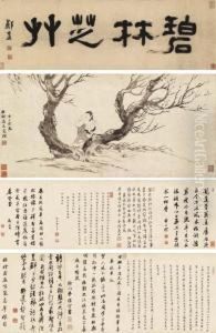 Contemplation In A Winter Forest by Zha Shibiao