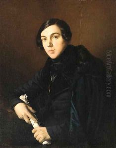 Portrait of a gentleman (Chopin) by Jacques Eck