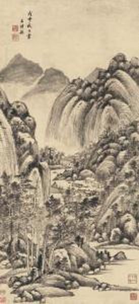 Cottages On Mount Fu Chun - view 1