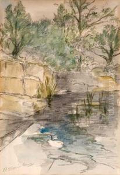 Landscape With A Creek - view 1