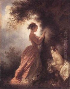 The Souvenir 1775-78 by Jean-Honore Fragonard