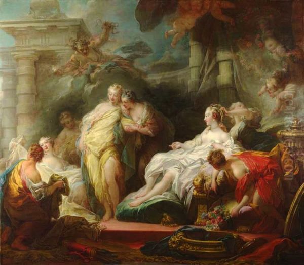 Psyche showing her Sisters her Gifts from Cupid 1753 - view 1