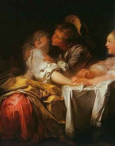 The Stolen Kiss (2) (detail)