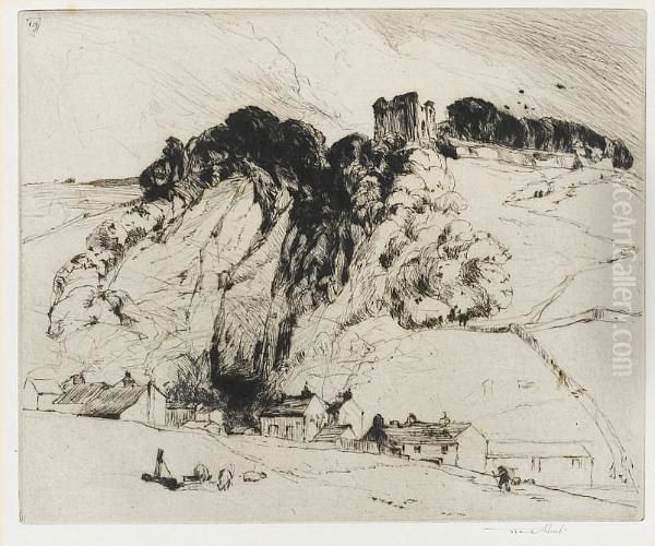 Peveril Castle - view 1