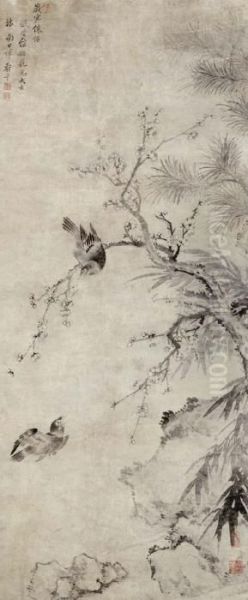 Bird And Plum Blossoms - view 1