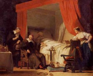 Cardinal Mazarin at the Deathbed of Eustache Le Sueur