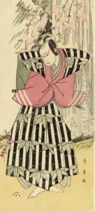 Full-length Portrait Of The Actor Ichikawa Yaozo By A Waterfall Full-length Portrait Of The Actor Ichikawa Yaozo By A Waterfall
