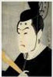 Portrait En Buste De Bando Hikosaburo Iii Dans Le Role De Sugawara No Michizane