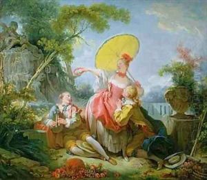 The Musical Contest 2 by Jean-Honore Fragonard