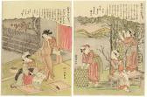 Kaiko Yashinaigusa (cultivation Of Silk Worms) - view 1