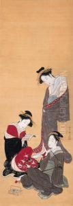 Three Beauties by Katsukawa Shunsho