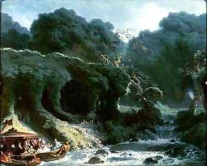 The Fete at Rambouillet or The Island of Love by Jean-Honore Fragonard