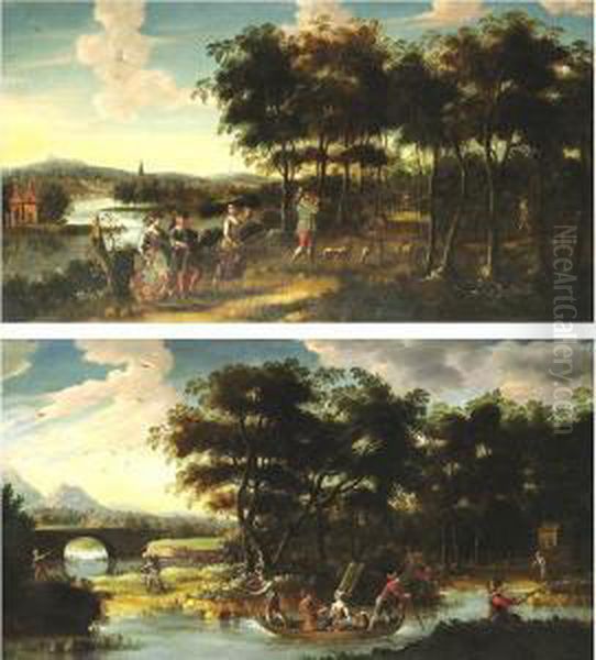 Peasants Returning From The Field: A Pair - view 1