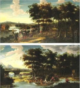 Peasants Returning From The Field: A Pair by Jan Siberechts