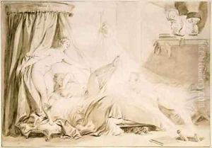 Les Jets deau by Jean-Honore Fragonard