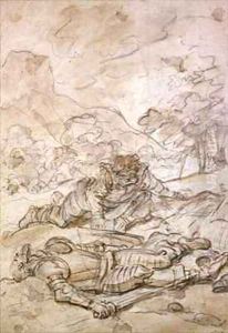 The Sad Situation of Don Quixote and Sancho Panza Ill Treated by the Galley Slaves