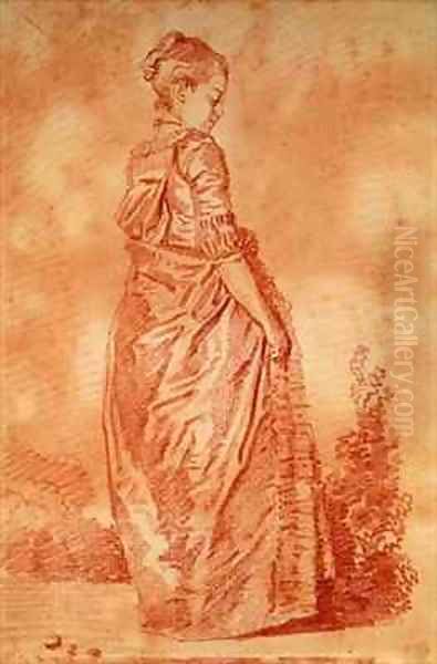 Young Woman Walking - view 1